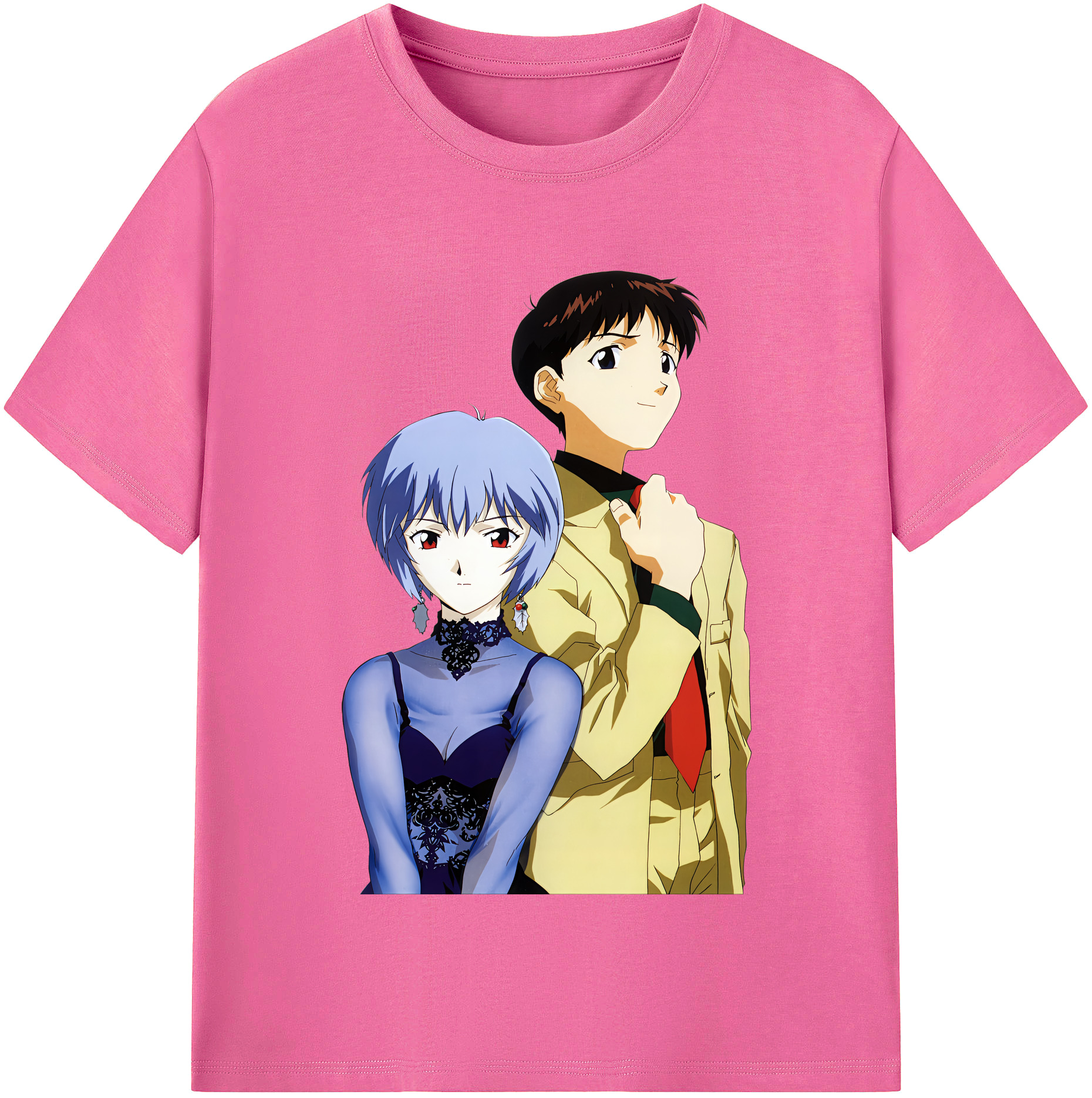 （画像用） EVA 新世紀エヴァンゲリオン レディースカジュアルプリントTシャツ（綿100％）